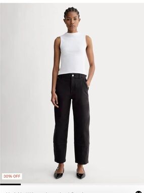 Everlane Utility Barrel Pants in Black